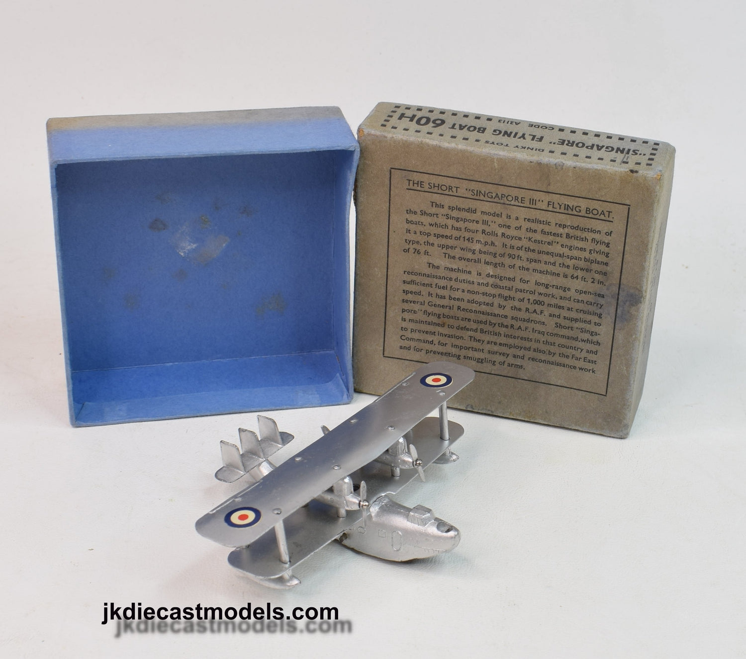 Dinky Toys 60h Singapore Flying Boat Virtually Mint/Boxed