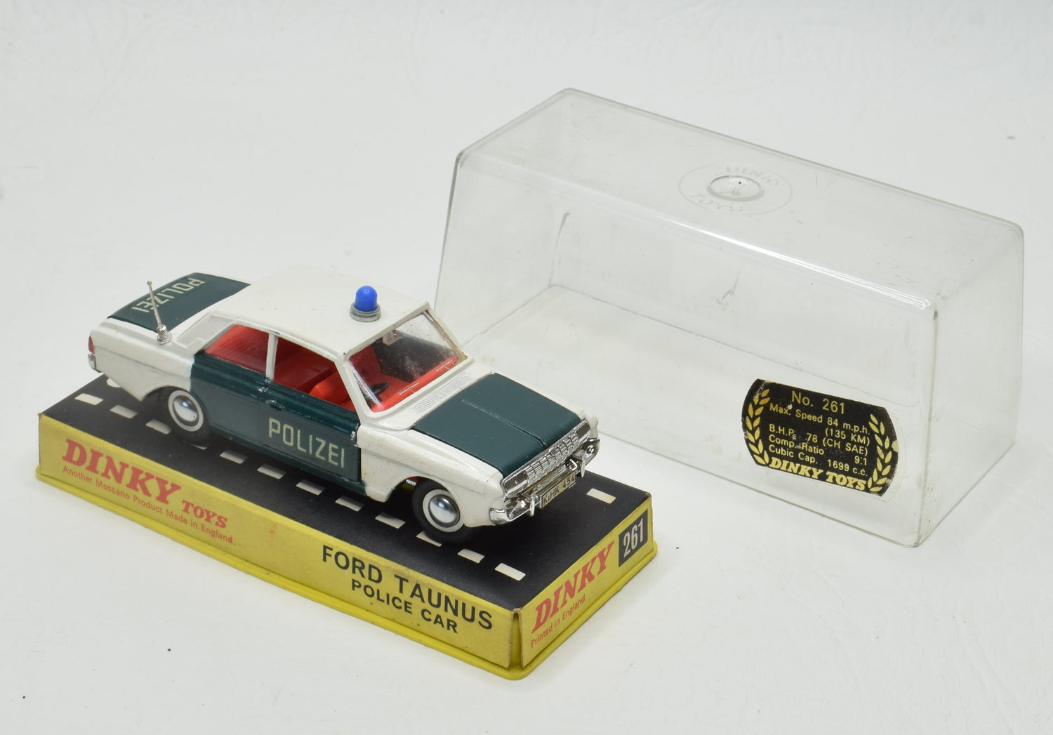 Dinky Toys 261 Ford Taunus 'Polizei' German Promotional Very Near Mint/Cased 'Brecon' Collection Part 2