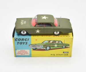 Corgi toys 358 H.Q Staff Car Very Near Mint/Boxed