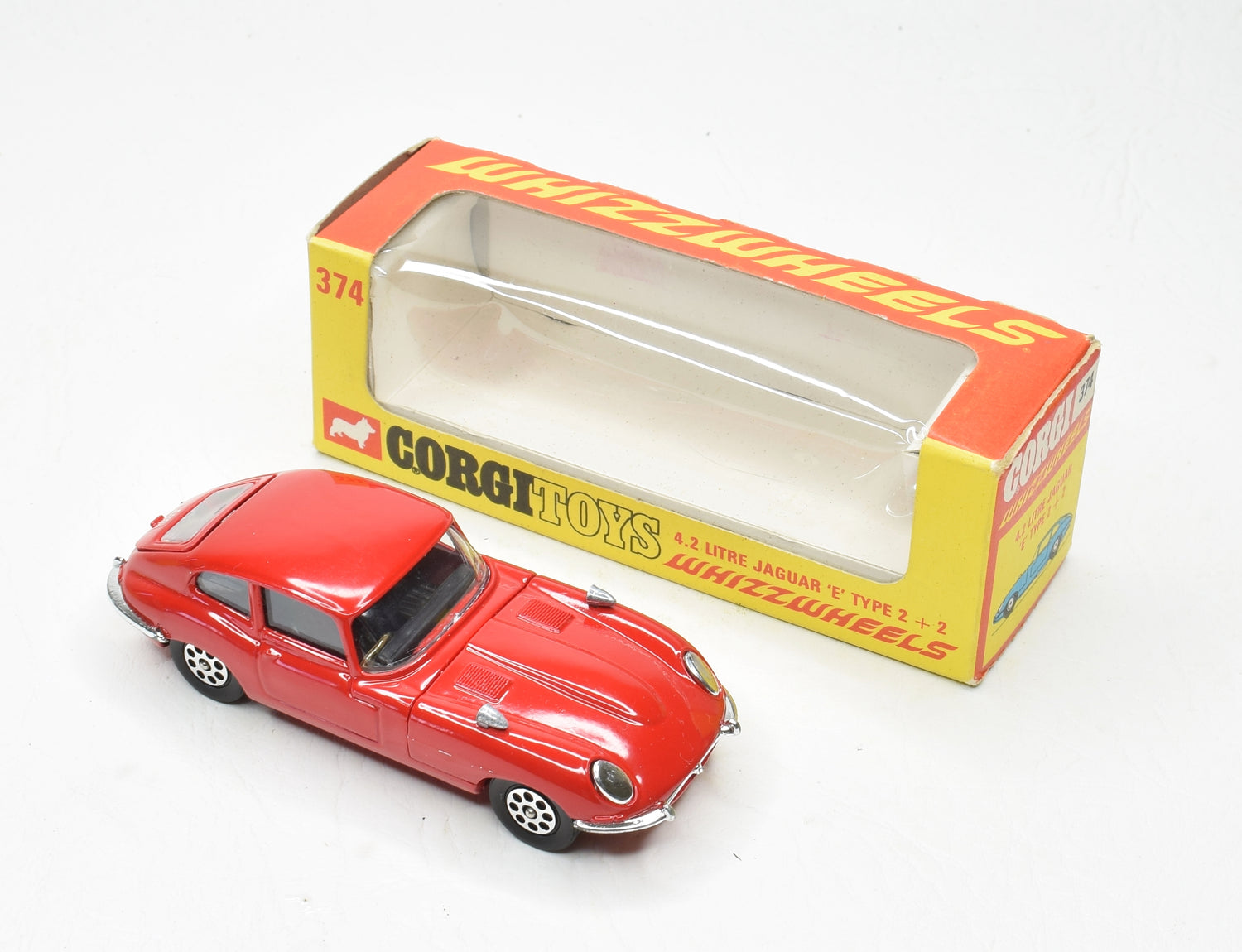 Corgi toys 374 4.2 'E' Type Jaguar Near Mint/Boxed (The 'Geneva' Collection)
