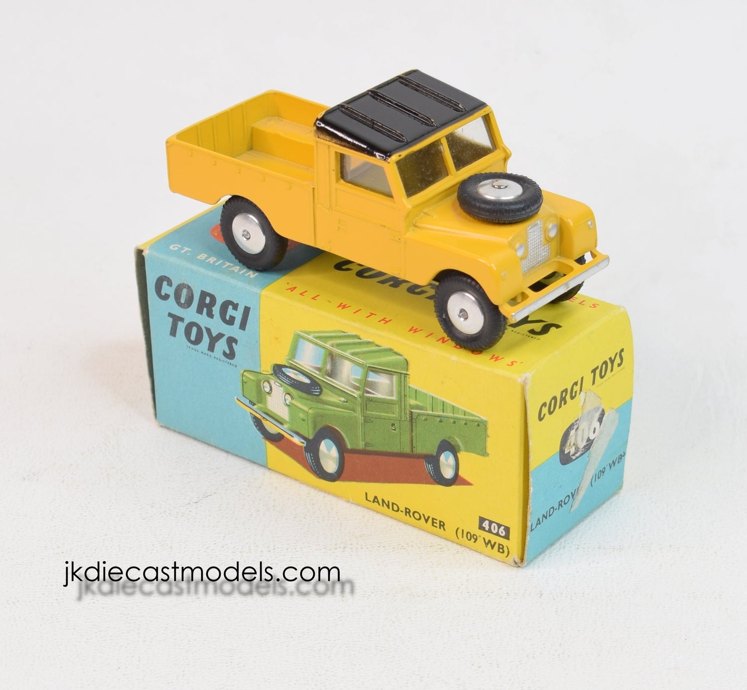 Corgi Toys 406 Land Rover 109 WB Very Near Mint/Boxed 'Blue & Yellow' Collection