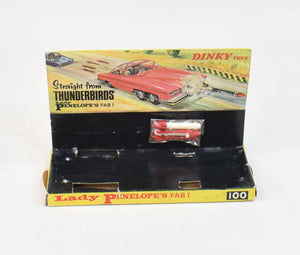 Dinky Toys 100 Fluorescent Fab 1 Nice box/Plinth with rockets/harpoons