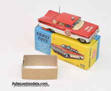 Corgi toys 482 'Chevrolet' Fire chief Virtually Mint/Boxed (Light brown/buff interior)