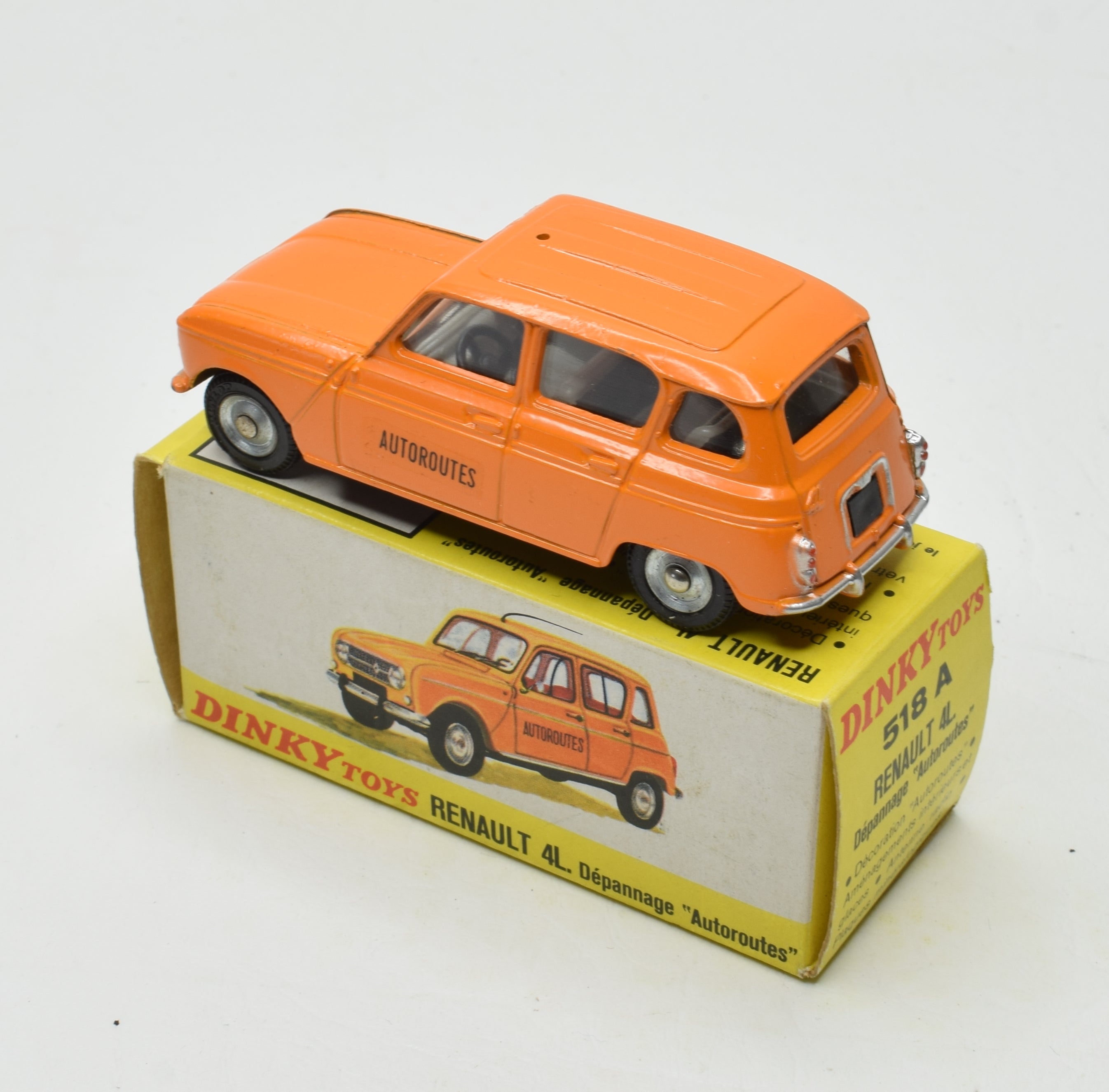DINKY TOYS ATLAS 518 A RENAULT 4 L DEPANNAGE AUTOROUTES 1/43 Model Car DINKY TOYS ATLAS 518 A RENAULT 4 L DEPANNAGE AUTOROUTES 1/43 Model Car