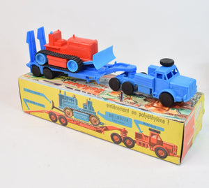 Raphael Lipkin Bulldozer et Tracteur-Remorque Virtually Mint/Boxed (Blue cab)