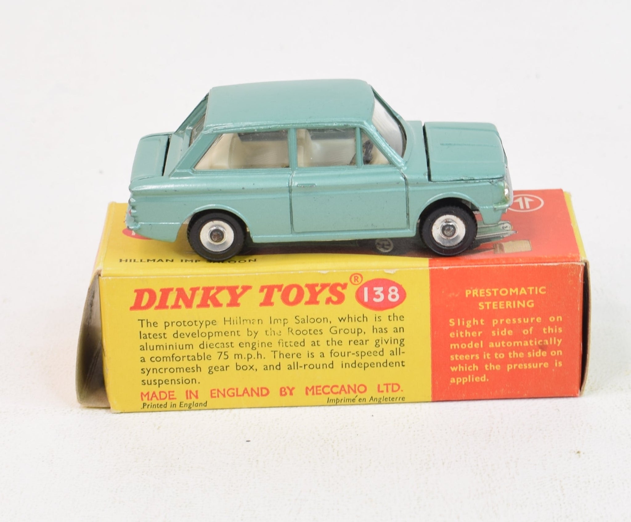 Dinky toys 138 Hillman Imp Very Near Mint/Boxed (Off white