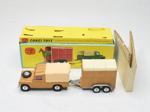 Corgi Toys Gift Set 2  Land-Rover with Rice's Trailer Virtually Near Mint/Boxed