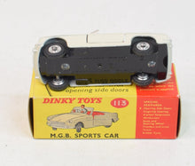 Dinky Toys 113 M.G.B Sports car Virtually  Mint/Lovely box