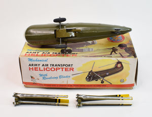 Marx Toys - Mechanical Army Helicopter Virtually Mint/Boxed