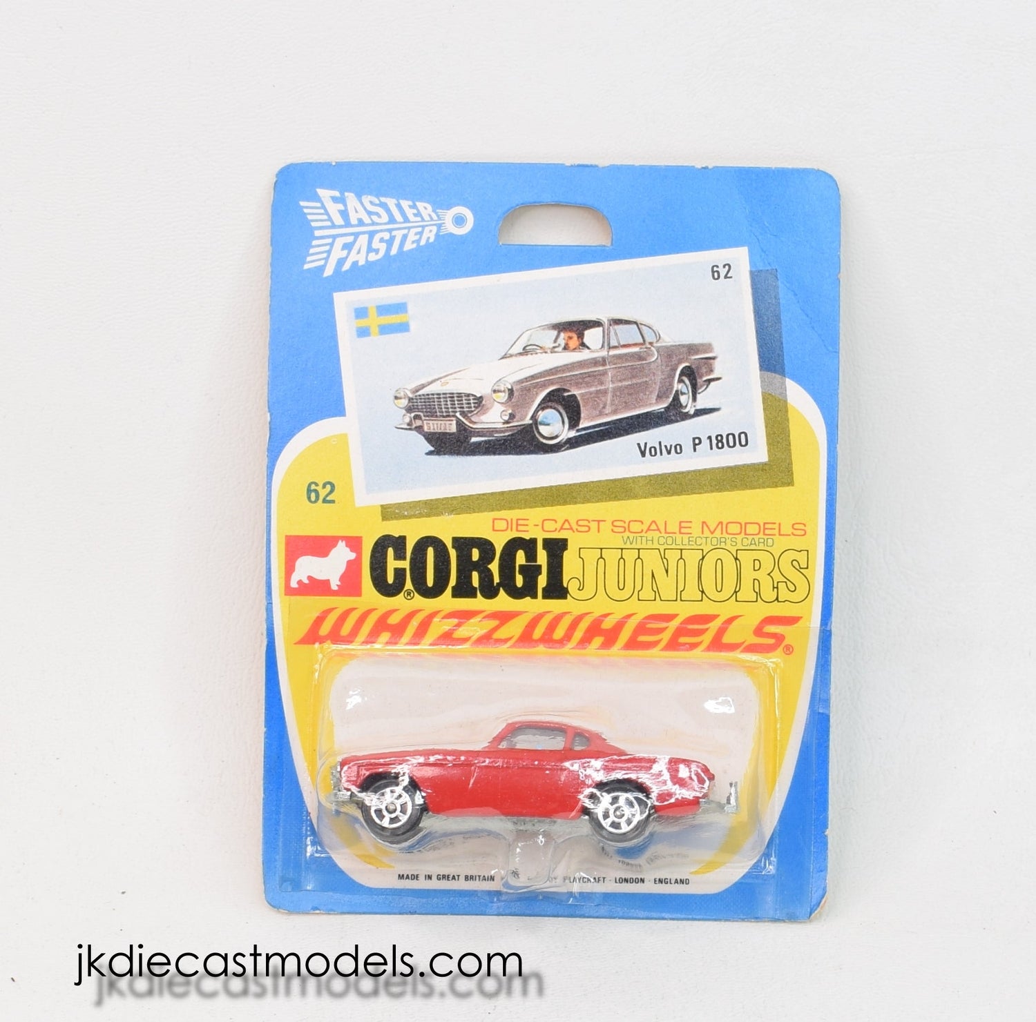Corgi Juniors 62 - Volvo P1800 - Mint/Box 'Wickham' Collection