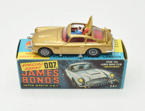 Corgi Toys 261 James Bond DB5 Virtually Mint/Boxed (Toffee Gold)