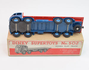 Dinky Toys 502 Foden Flat bed Virtually Mint/Boxed (Large tow hook)