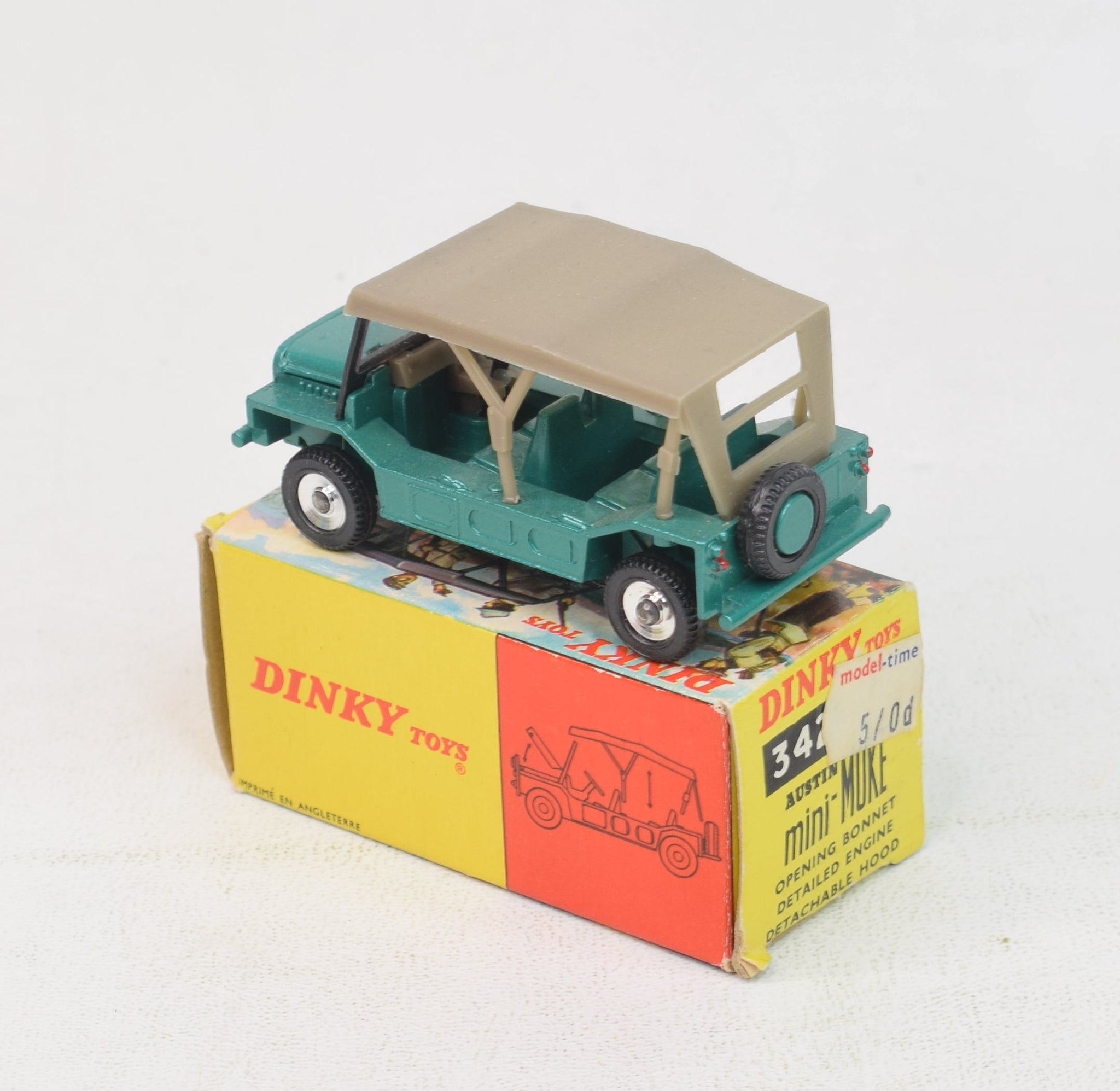 Dinky Toys Meccano Vintage - 342 Austin Mini Moke Green Toy Car #20 7427265049309 Dinky Toys Meccano Vintage - 342 Austin Mini Moke Green Toy Car #20 7427265049309