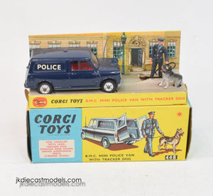 Corgi toys 448 B.M.C Mini Police Van with Tracker Very Near Mint/Boxed