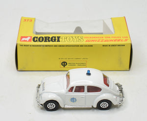 Corgi toys 373 VW 1200 'Politie'  Virtually Mint/Boxed (Model specific leaflet)