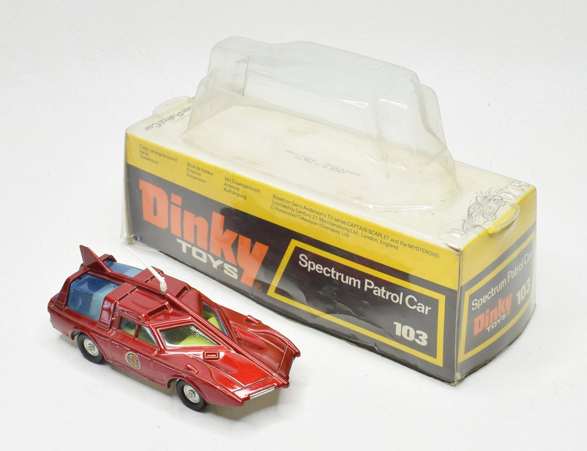 Dinky toys 103 Spectrum Patrol Car Very Near Mint/Boxed 'The Lane' Collection