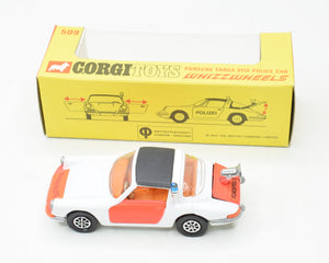 Corgi toys 509 Porsche Targa 911s 'Rijkspolitie' Virtually Mint/Boxed The 'Geneva' Collection