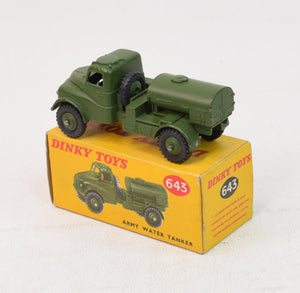 Dinky toys 643 Army Water Tanker Virtually Mint/Boxed 'Ribble Valley' Collection