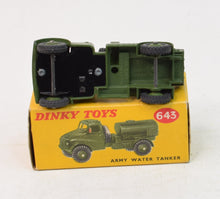 Dinky toys 643 Army Water Tanker Virtually Mint/Boxed 'Ribble Valley' Collection