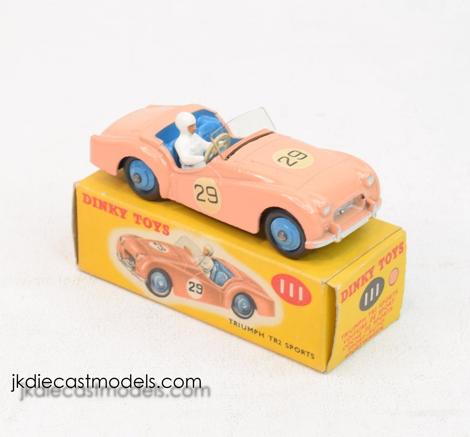 Dinky toys 111 Triumph Tr2 Virtually Mint/Boxed