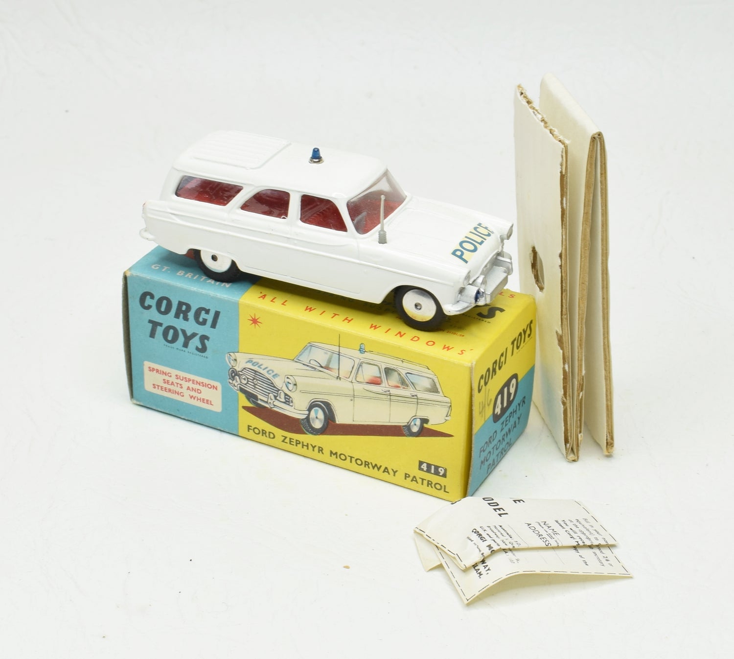 Corgi toys 419 Ford Zephyr Virtually Mint/Boxed The 'Geneva' Collection