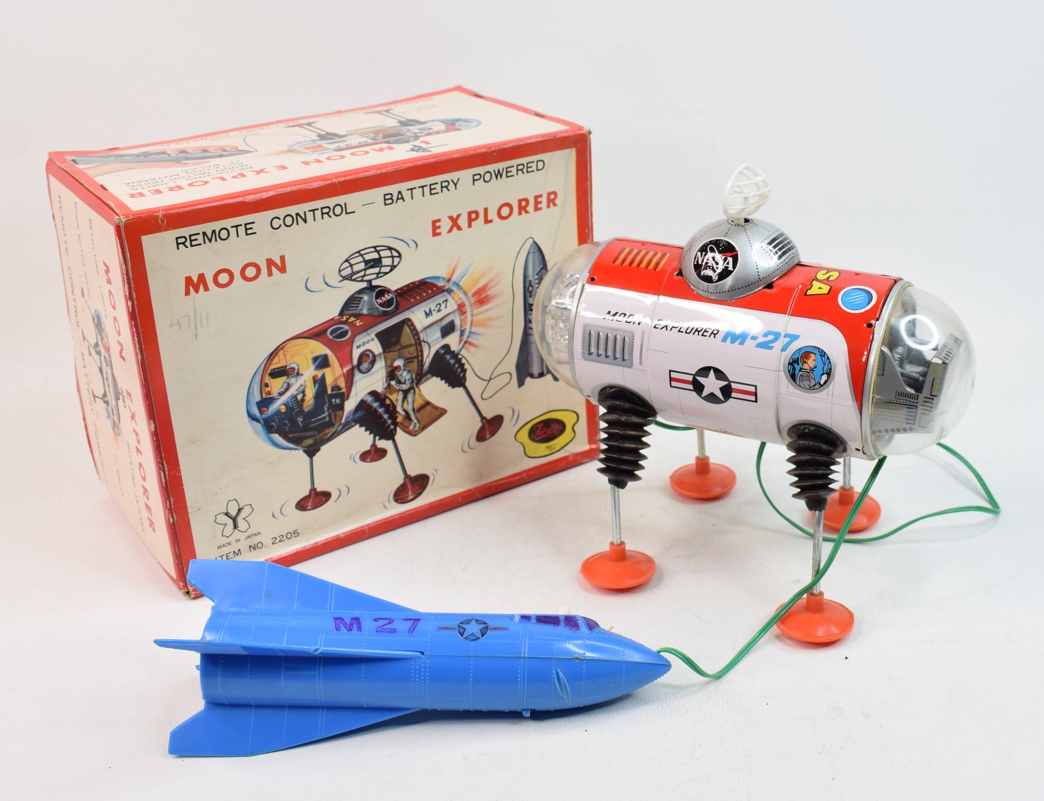 YONEZAWA - BATTERY OPERATED REMOTE CONTROL TINPLATE MOON EXPLORER M-27 – JK  DIE-CAST MODELS