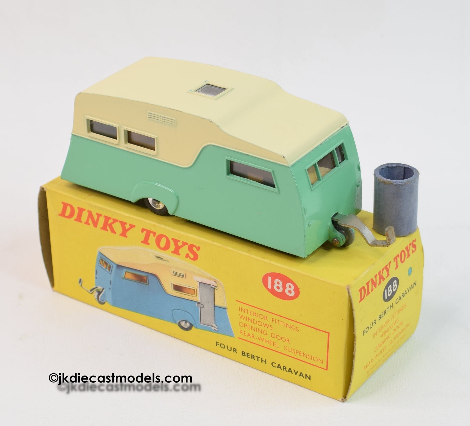 Dinky toy 188 Four Berth Caravan Virtually Mint/Boxed