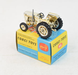 Corgi Toys 66 Massey-Ferguson Tractor Virtually Mint/Boxed (Gold Plated Reps Demonstration Model)