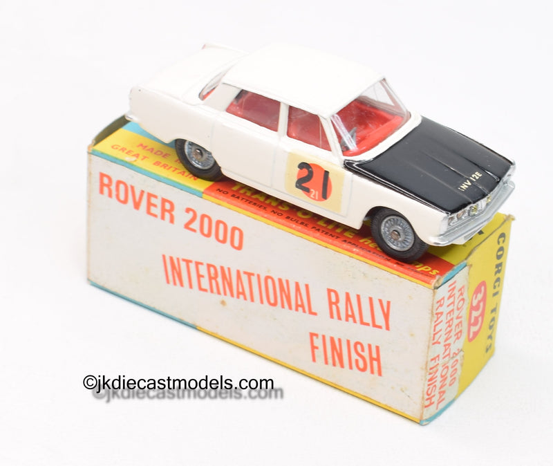 Corgi toys 322 Rover 2000 'International Rally Finish' Virtually