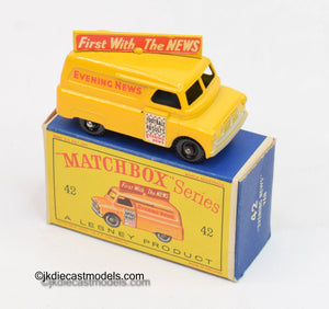 Matchbox Lesney 42 Evening news BPW - Virtually Mint/Boxed