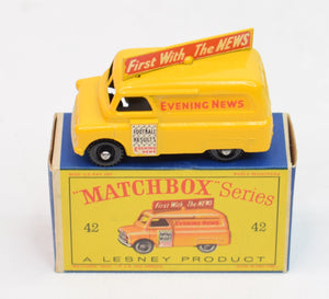 Matchbox Lesney 42 Evening news BPW - Virtually Mint/Boxed