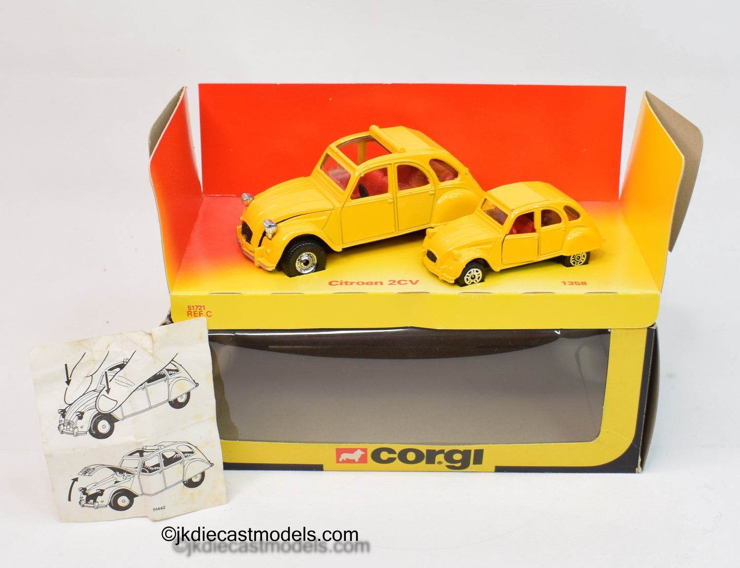 Corgi Toys 1358 2cv Little & Large F.Y.E.O James Bond Virtually Mint/Boxed
