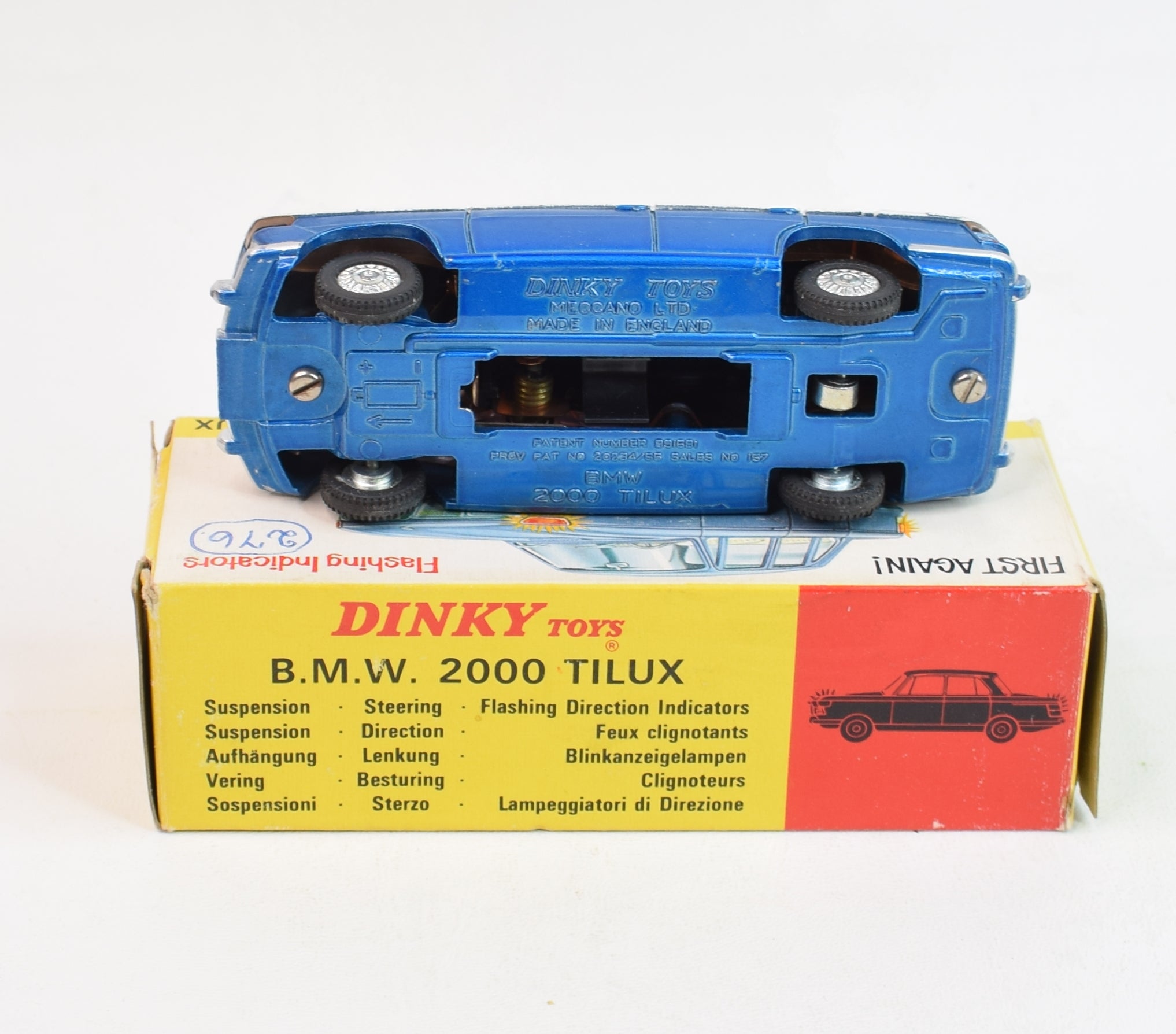 Dinky toys 157 B.M.W 2000 Tilux Very Mint/Boxed – JK DIE