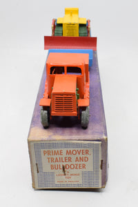 Moko Lesney Prime Mover, Trailer & Bulldozer Very Near Mint/Boxed