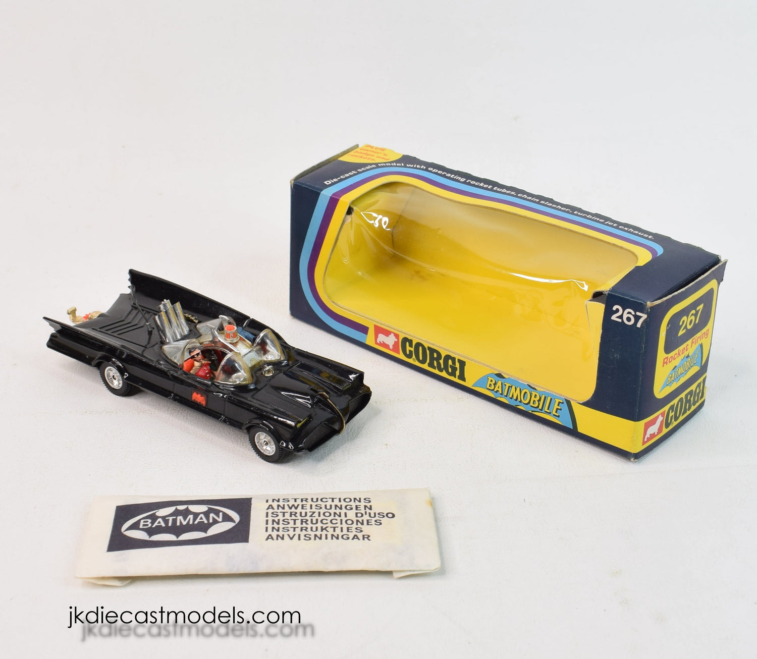 Corgi toys 267 Batmobile Virtually Mint/Boxed (Clear screens)