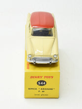 Dinky Toys 544 Simca 'Aronde' P.60 Very Near Mint/Boxed