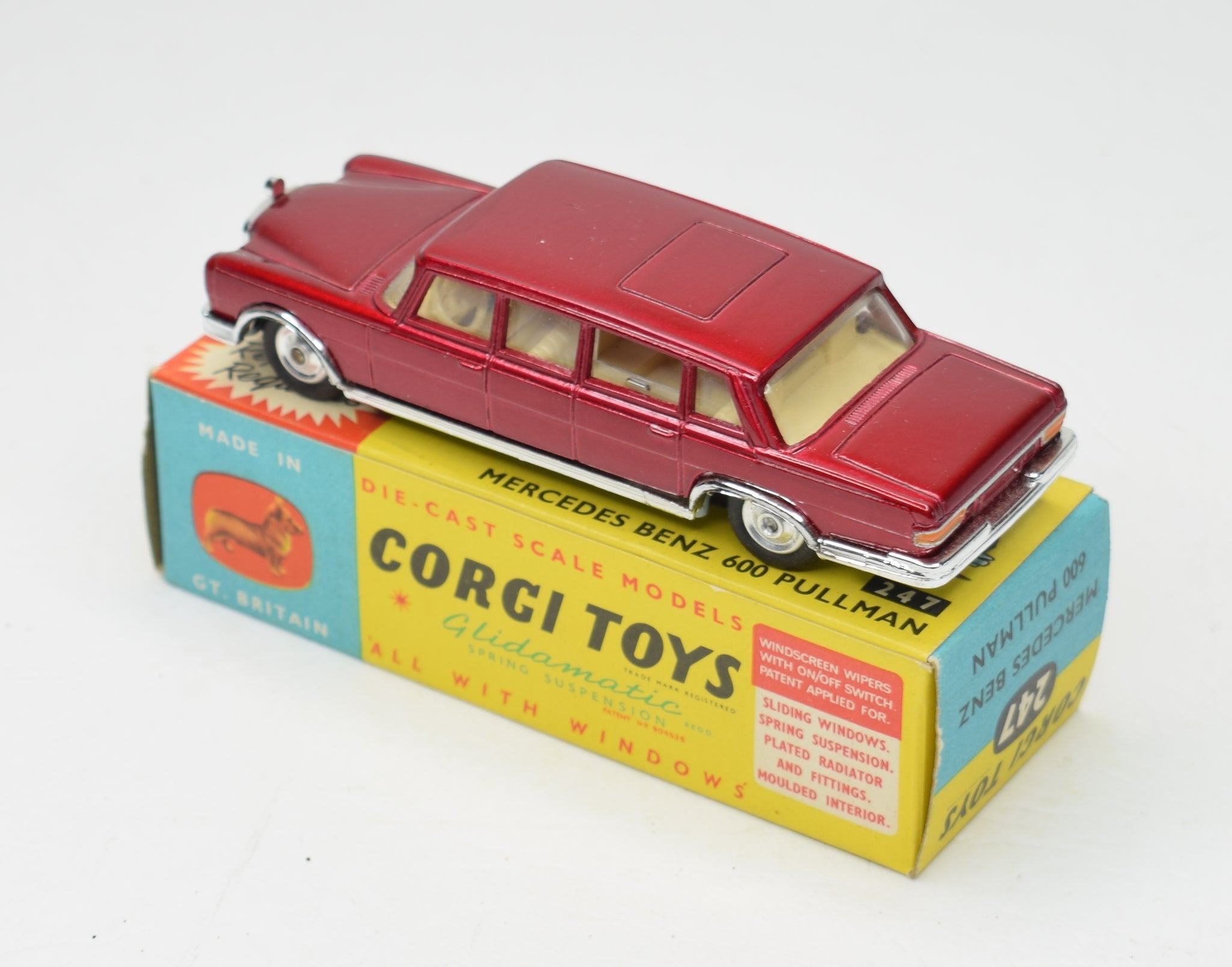 Corgi toys 247 Mercedes 600 Pullman Virtually Mint/Boxed 'Victoria