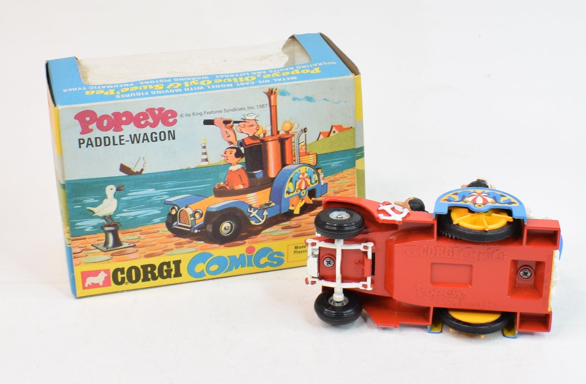 Corgi Comics Popeye Paddle-Wagon, 1967 / 1969, die cast Corgi Comics Popeye Paddle-Wagon, 1967 / 1969, die cast