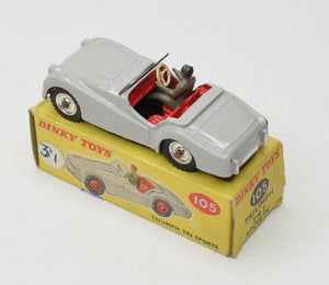 Dinky toys 105 Triumph Tr2 Very Near Mint/Boxed