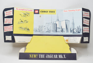 Corgi toys 238 Jaguar Mk X Point of Sale display stand