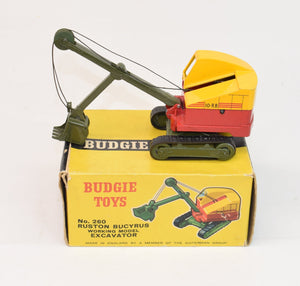 Budgie Excavator with rubber tracks Virtually Mint/Boxed