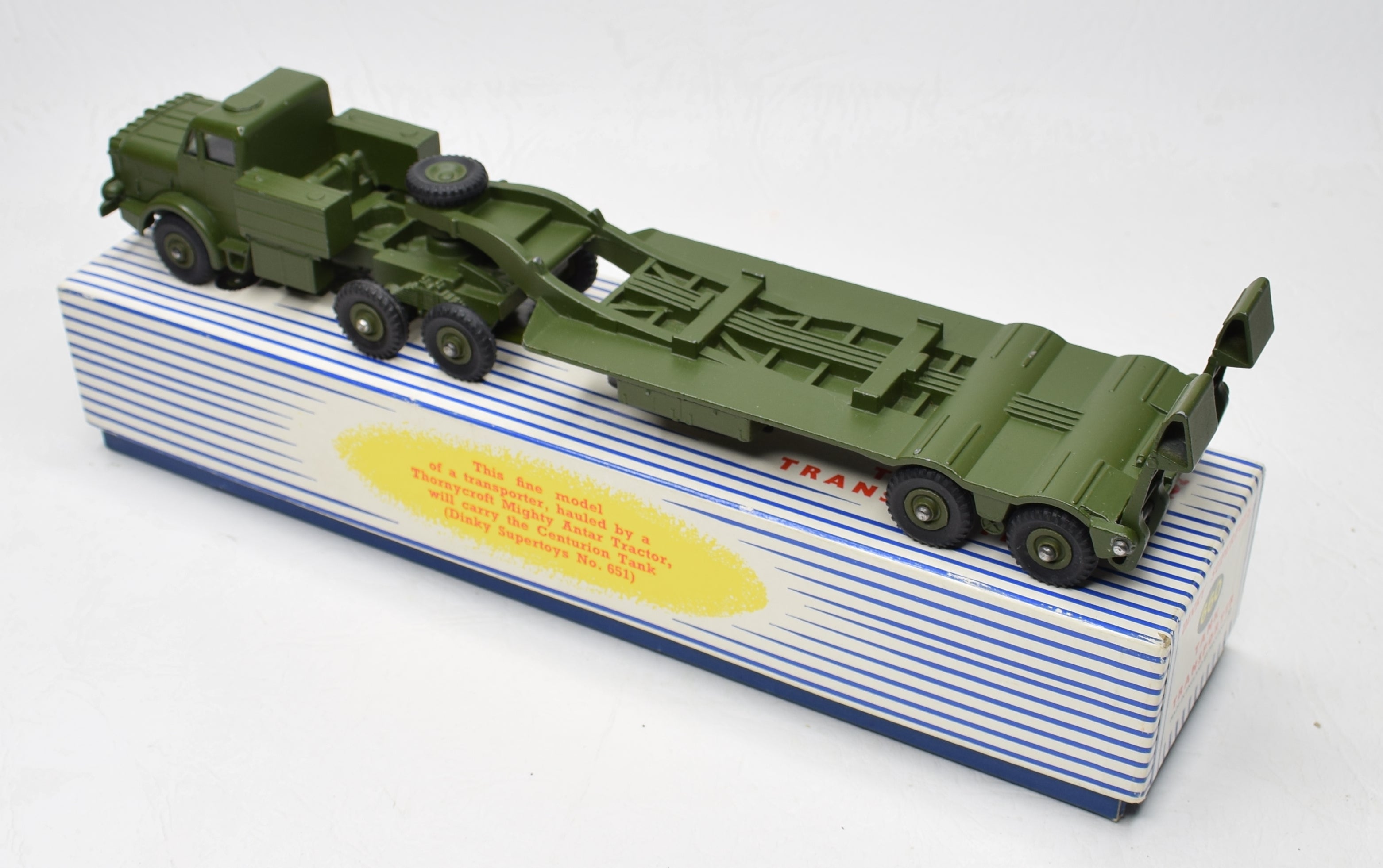 Dinky toys 660 Tank Transporter (detachable trailer) Very Near