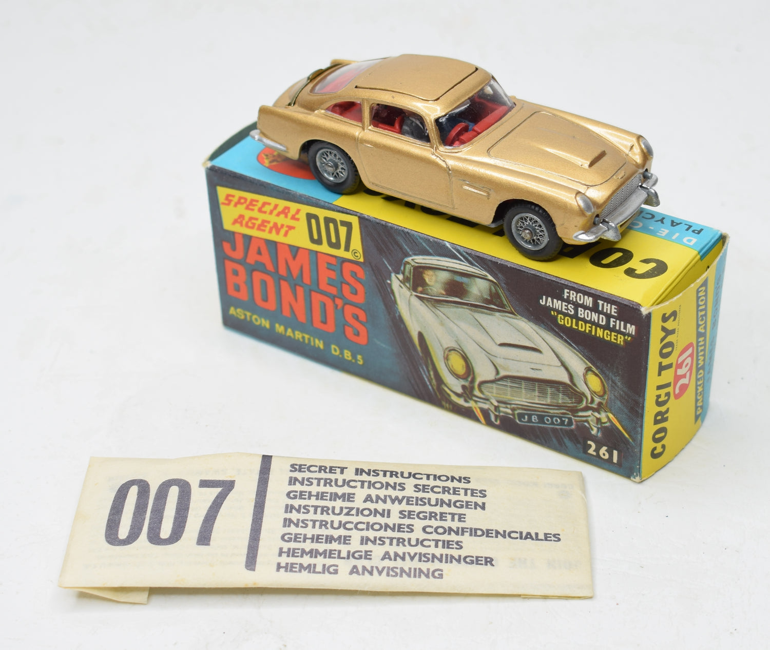 Corgi Toys 261 James Bond DB Virtually Mint/Boxed