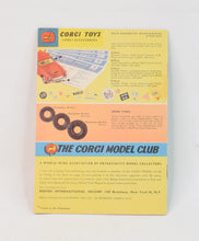 Corgi toys 1960 Catalogue 'JJP Vancouver' Collection