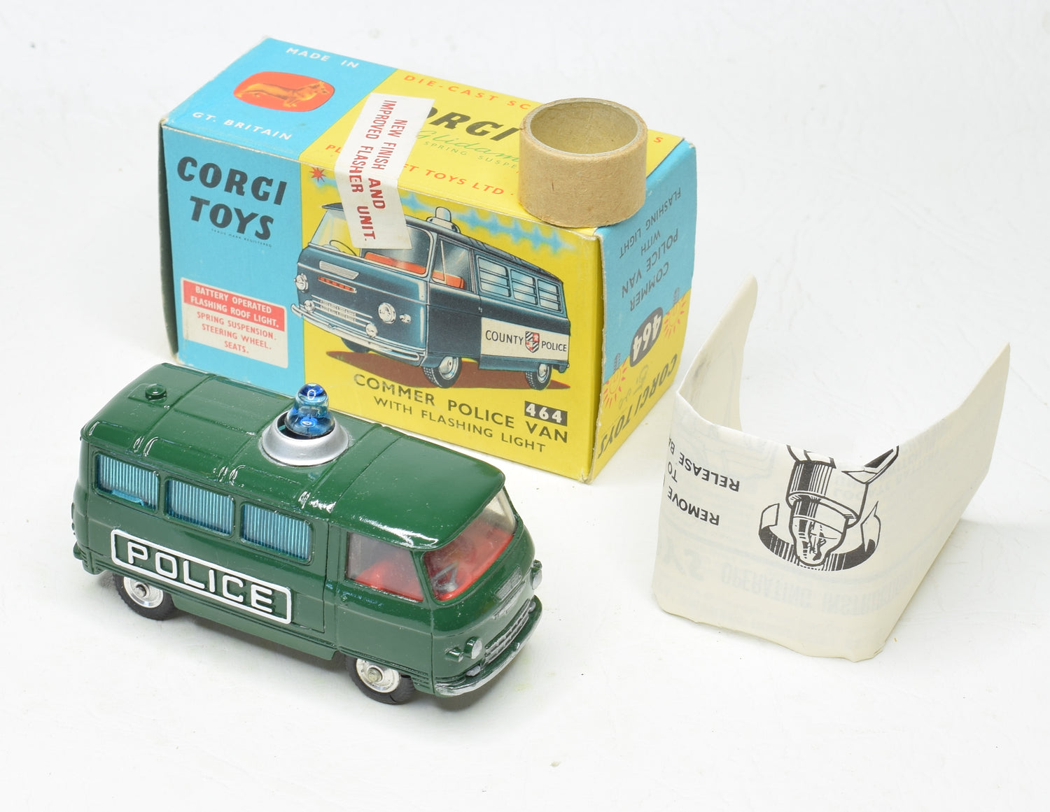 Corgi Toys 464 Commer Police Van (White lettering) Near Mint/Boxed The 'Geneva' Collection