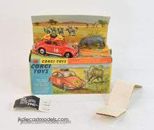 Corgi toys 256 VW East Africa Safari Virtually Mint/Boxed (Right Hand Drive)