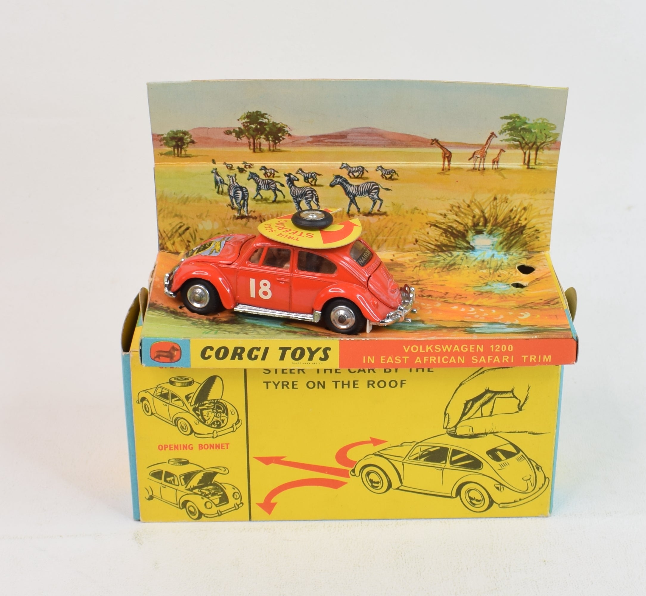 Corgi toys 256 VW East Africa Safari Virtually Mint/Boxed (Right