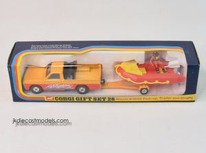 Corgi toys Gift set 28 Mazda B1600 Pick-up, Trailer & Dinghy Mint/Lovely box