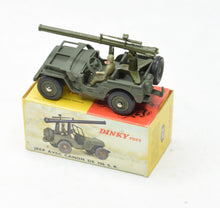 French Dinky 829 Jeep with Canon Virtually Mint/Boxed (New The 'Carlton' Collection)