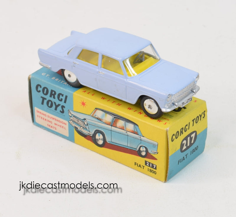 Corgi toys 217 Fiat 1800 Virtually Mint/Boxed – JK DIE-CAST MODELS